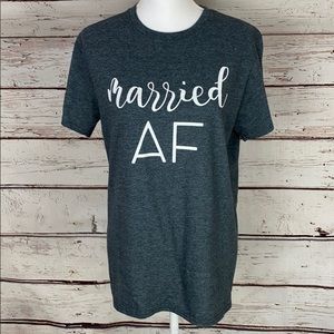 Grey Married AF Tshirt Medium